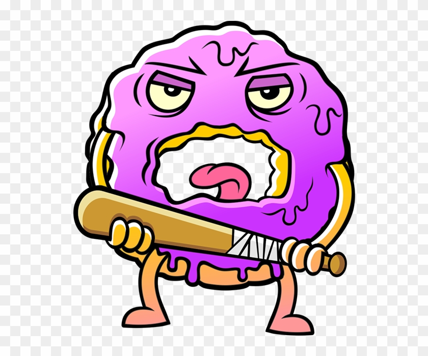 Free Download Doughnut Clipart Donuts Sticker Clip - Стикер Пончик #1612615