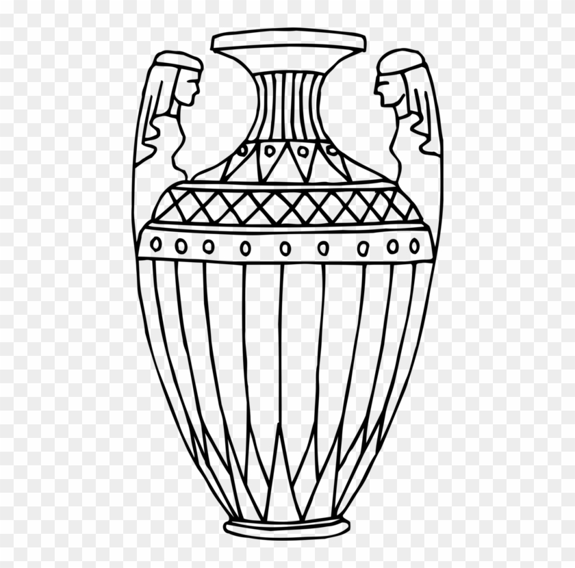 Line Art Drawing Vase Pencil Cartoon - Vase Drawing #1613044