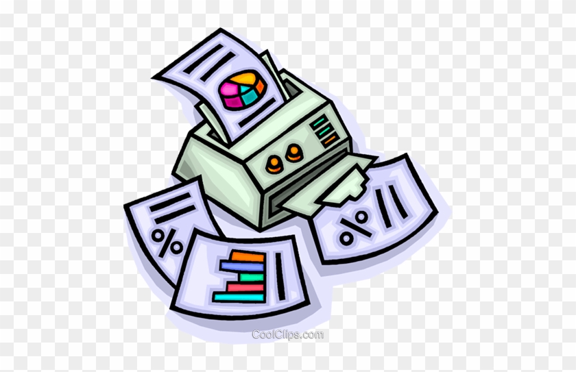 Fax Machine Royalty Free Vector Clip Art Illustration - Fax Machine Royalty Free Vector Clip Art Illustration #1613758