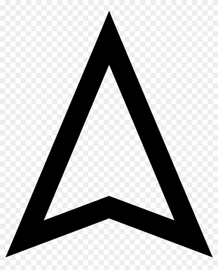 Transparent White Arrow Transparent Background - Triangle #1615357