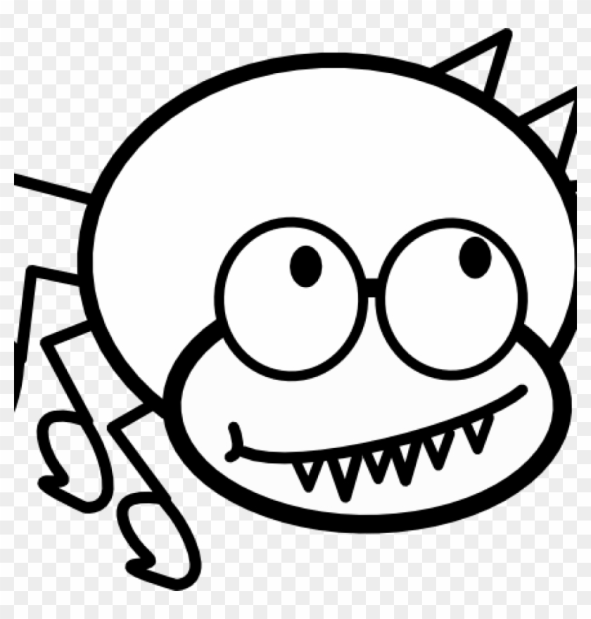 Cartoon Spider Clip Art Cartoon Spider Clip Art At - Spider Outline Clipart #1616102