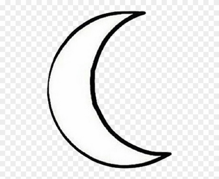 Transparent Moon Tumblr Transparent Background - Line Art #1616148