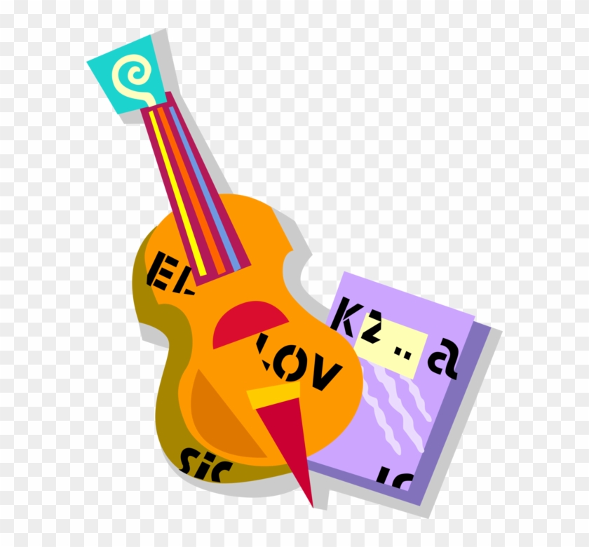 Vector Illustration Of Cello Stringed Musical Instrument - Vector Illustration Of Cello Stringed Musical Instrument #1616545