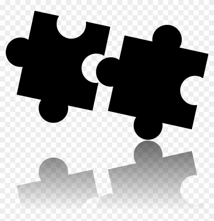 Offer Puzzle Puzzle Piece - จิ๊ ก ซอ สี ดำ #1617067