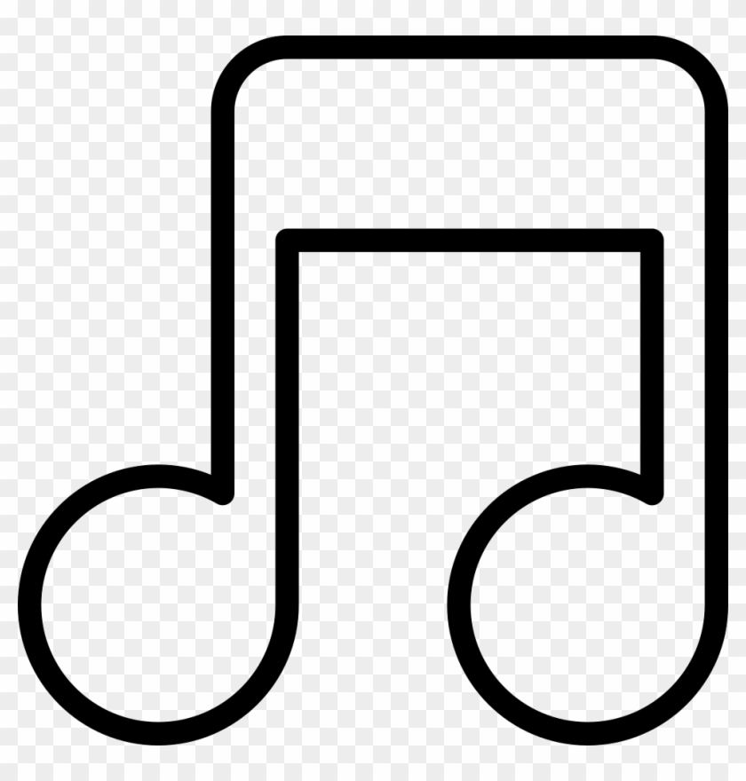 Music Note Outline Png - Music Note Outline Png #1617223