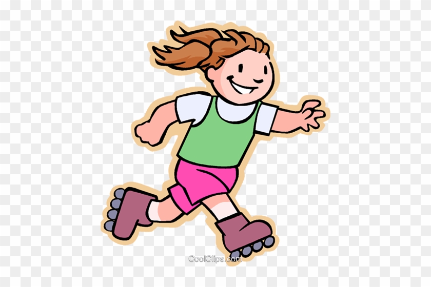 Roller Skating Girl Clipart No Watermark - Rollschuhlaufen Clipart #1618659