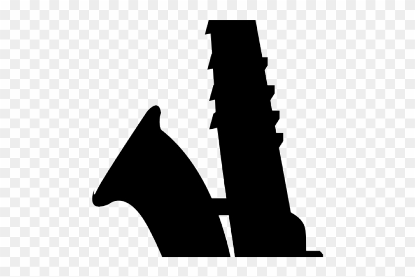 Saxophone Clipart Silhouette - Illustration #1619308
