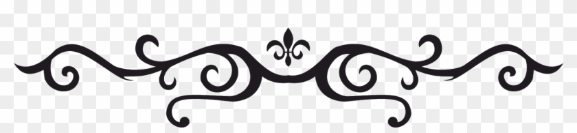 Underline Design And Simple Design Hand Drawn Elements - Fleur De Lis Border #1619860