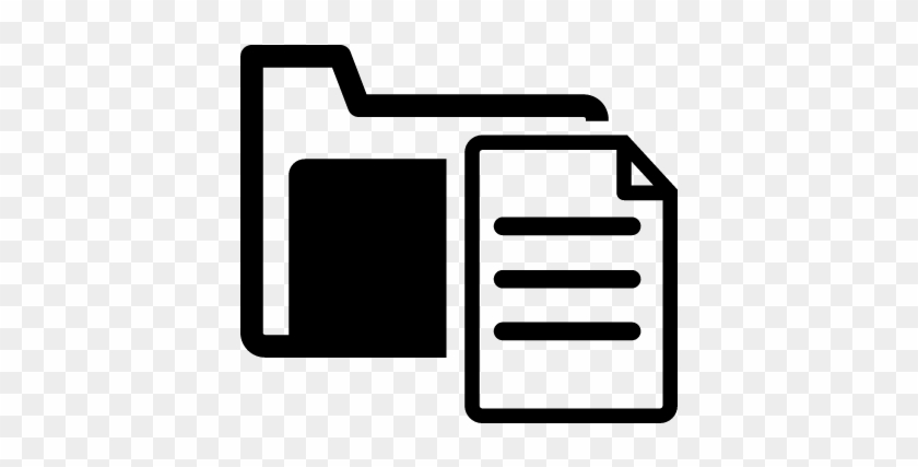 Folder With A Document Page Vector - Classification Icon Free #1620759