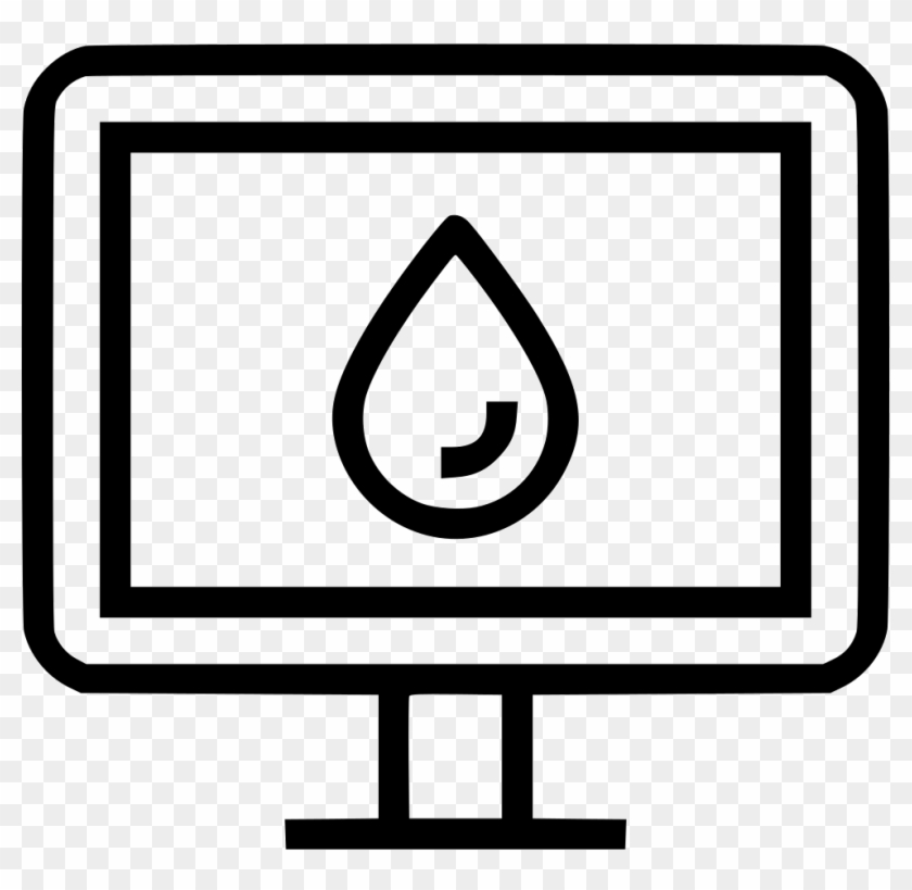 Screen Monitor Blood Drop Comments - Computer Monitor #1620799