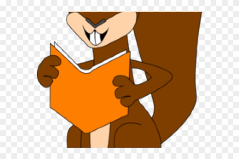 Squirrel Clipart Reading Book - Squirrel Clipart #1620806