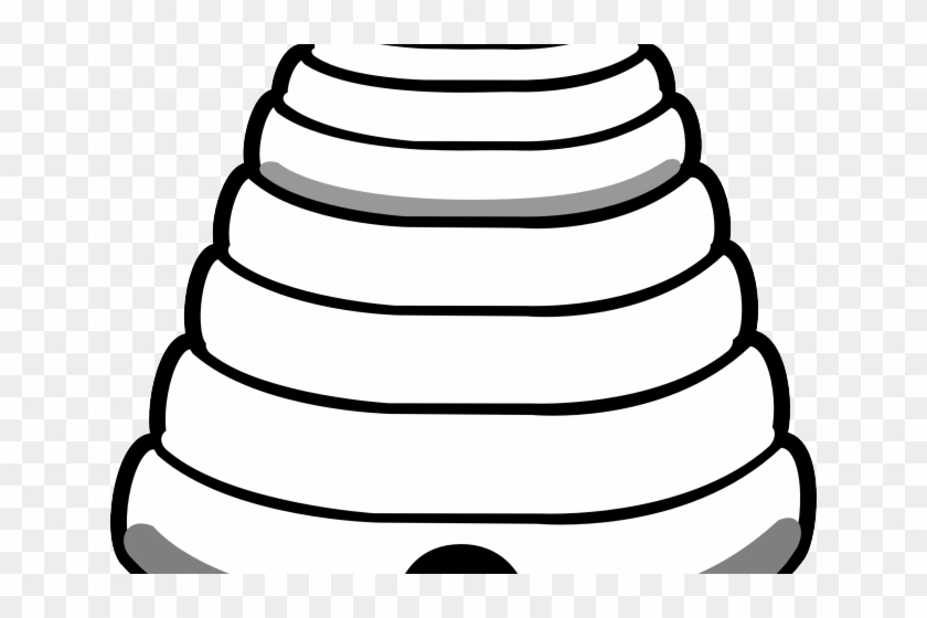 Bee Hive Clipart Simple - Bee Hive Coloring Page #1621719