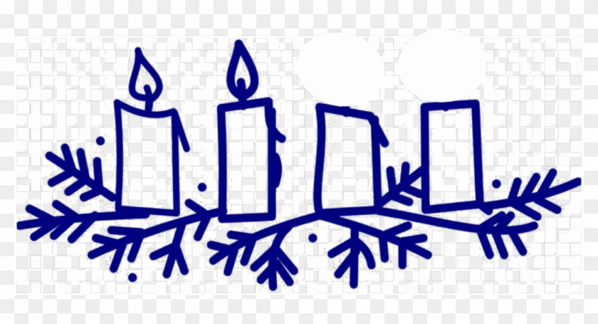 Wednesday Dinner & Advent Program, St - Advent Wreath With Blue Candles #1622350