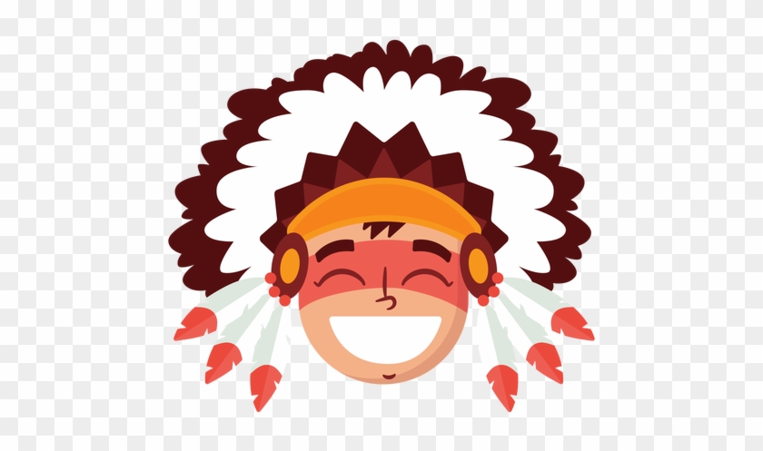 Man Head Transparent Png Svg Vector - Native American Man Png #1624958
