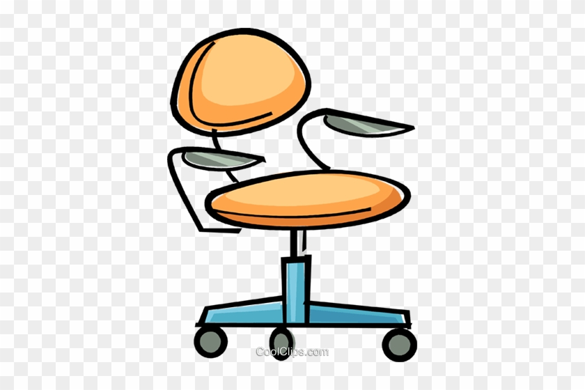 Office Chair Royalty Free Vector Clip Art Illustration - Büromöbel Clipart #1624996