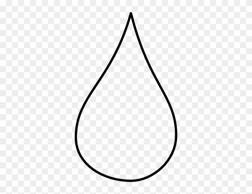 Teardrop Template - Clipart - White Rain Drop #1625353