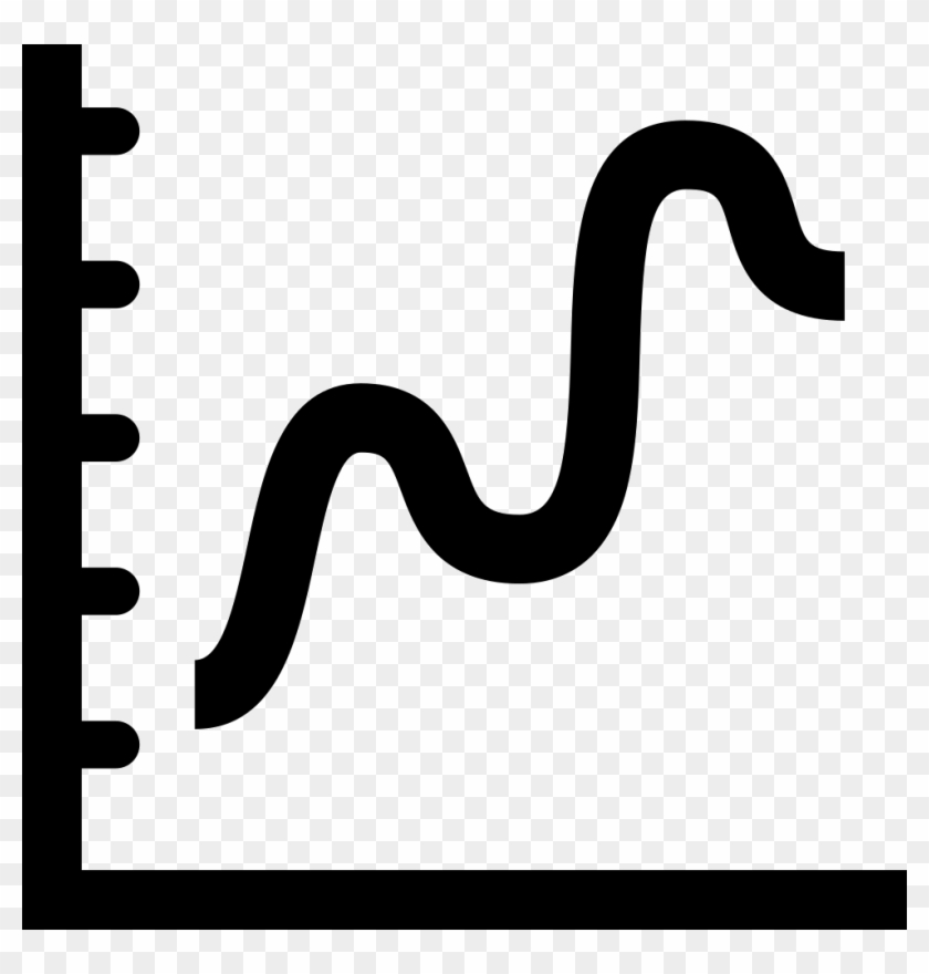 Business Graphic Of Curved Ascending Line Comments - Curve Line Graph Icon #1625580