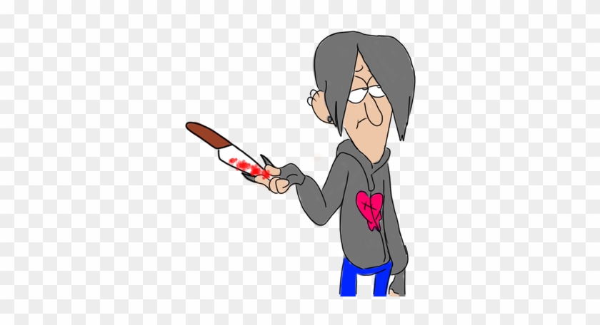 Robbie With Knife By Dragonosaurus-rex - Cartoon #1625595