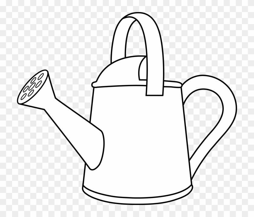 Flower Watering Can Coloring Pages - Clip Art #1625808