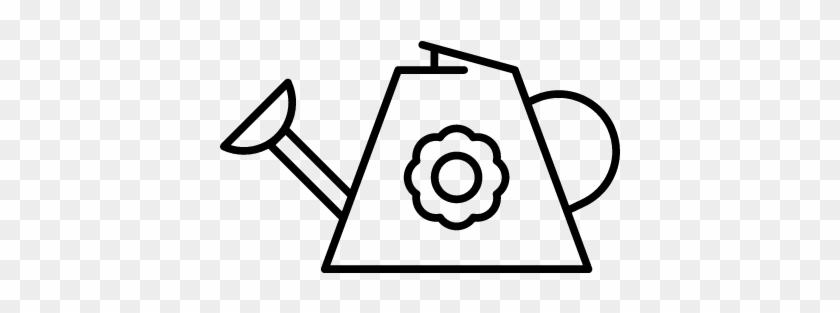 Watering Can With Flower Vector - Scalable Vector Graphics #1625822