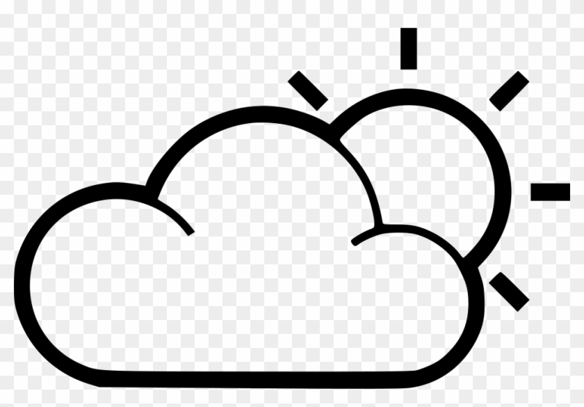 Drawn Cloud Svg - Cloud Sun Drawing Png #1626160
