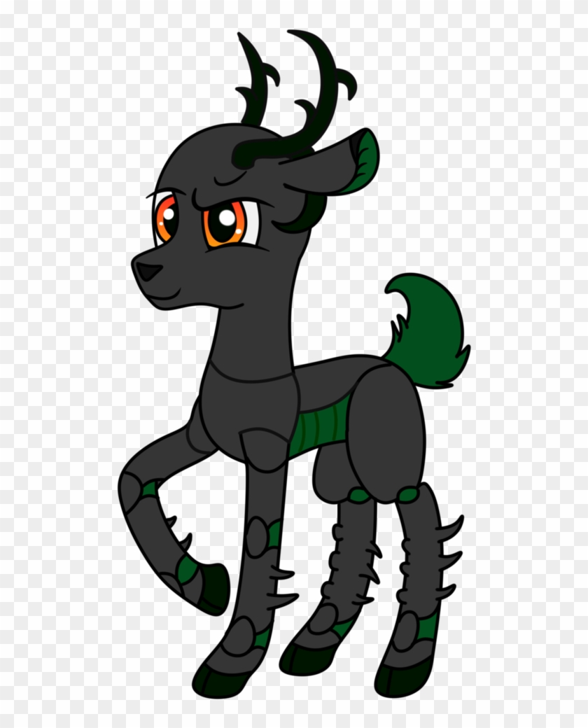 Lucid Mane, Changeling, Changeling Oc, Chitin, Deer, - Cartoon #1626244