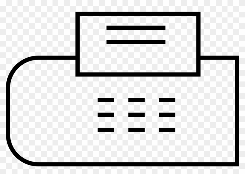 Fax Machine Comments - Line Art #1626537