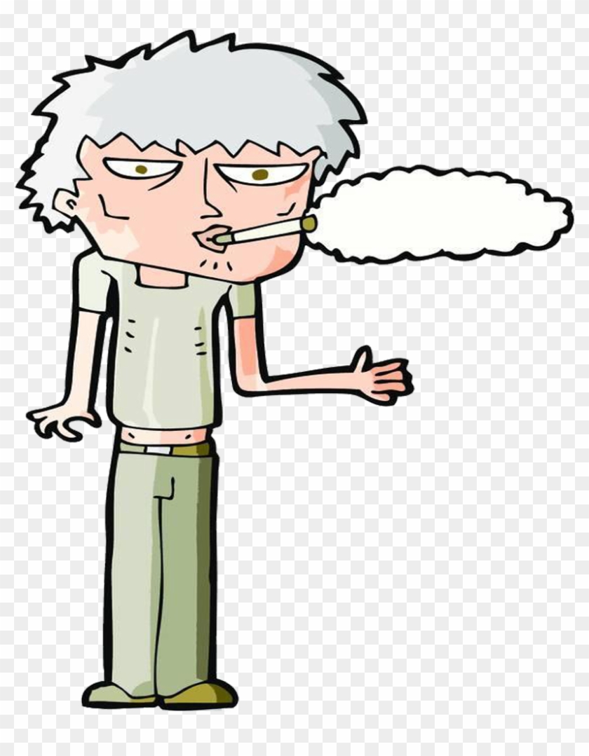 Cigarette Clipart Smoking Person - Drawing #1626609