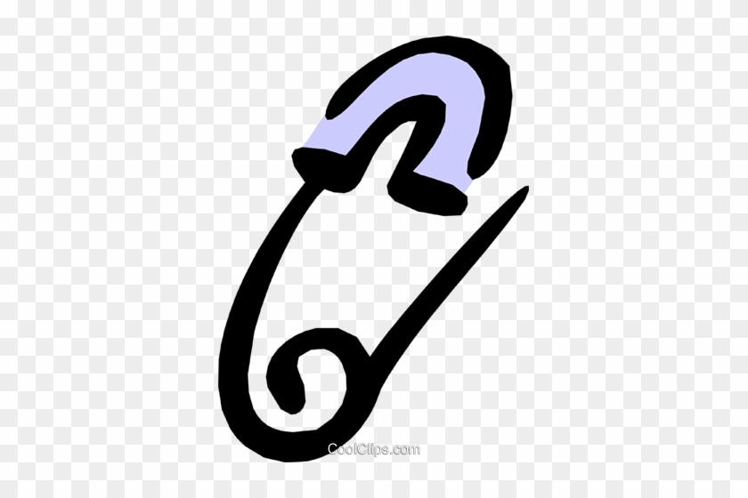 Safety Pin Royalty Free Vector Clip Art Illustration - Things That Attract Magnets #1626914