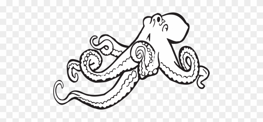 Octopus Clipart Black And White #1627298