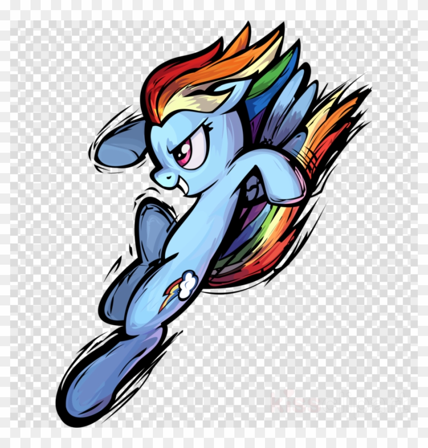 Rainbow Dash Fighting Is Magic Clipart Rainbow Dash - Transparent Mauritius Map Outline #1627361