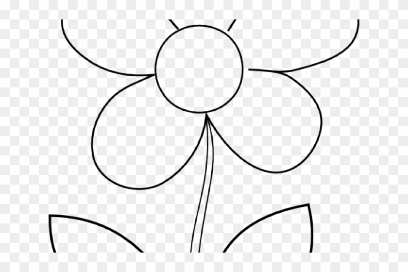 White Flower Clipart Black Line - Printable Flower Stencils #1627906