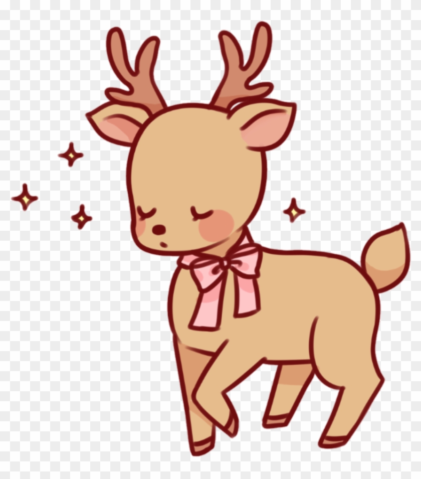 Sparkles Clipart Kawaii - Kawaii Deer Clip Art #1627997