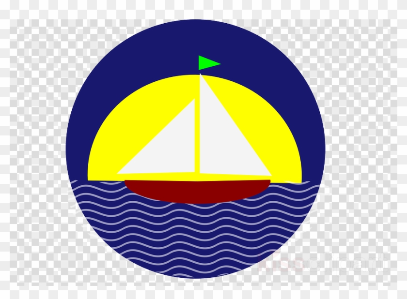 Sail Boat And Sun Clip Art Clipart Sailboat Clip Art - River Nyc (church) #1628219