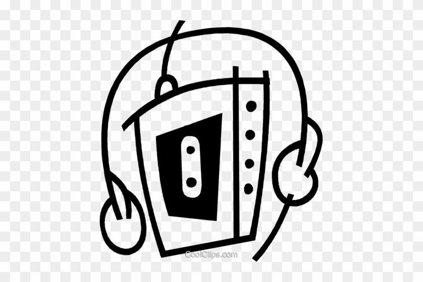Portable Cassette Player Royalty Free Vector Clip Art - Portable Cassette Player Royalty Free Vector Clip Art #1628269