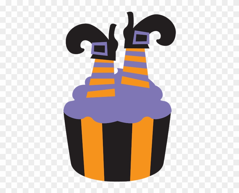 Halloween Cupcakes Clip Art Free - Cupcake Halloween Png #1629110