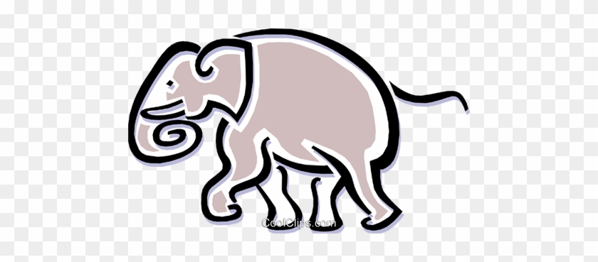 Elefante Livre De Direitos Vetores Clip Art Ilustração - 大 象 简 笔画 #1629194