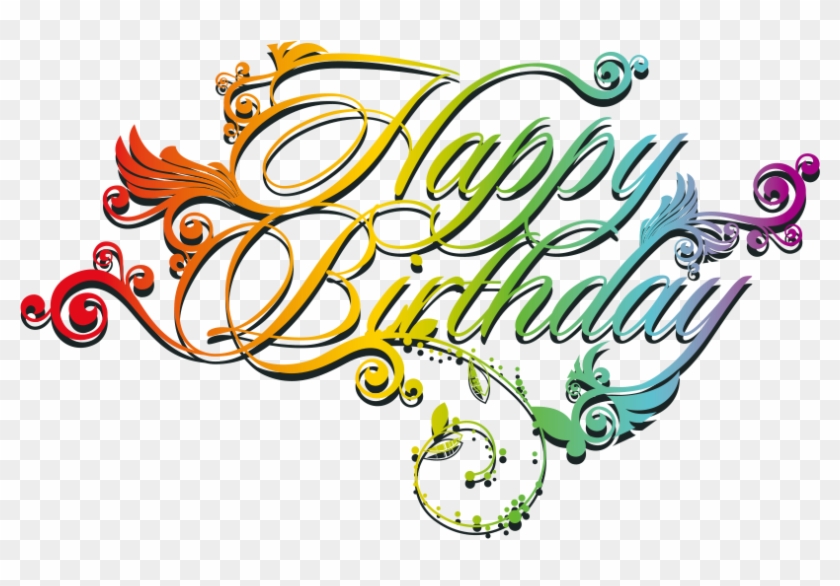 Birthday Clipart, Adobe Photoshop, Happy Birthday, - Happy Birthday Font Png #1629336