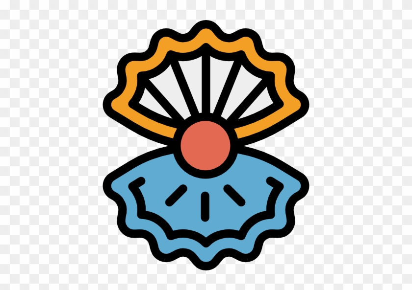 Mollusk Ocean Sea Life Animals Shells Shellfish - Shellfish Flat Icon Png #1629746