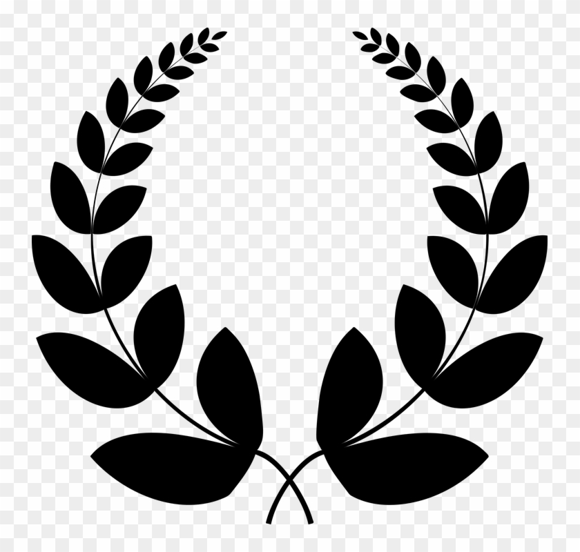 Laurel Wreath Png Black #1629764