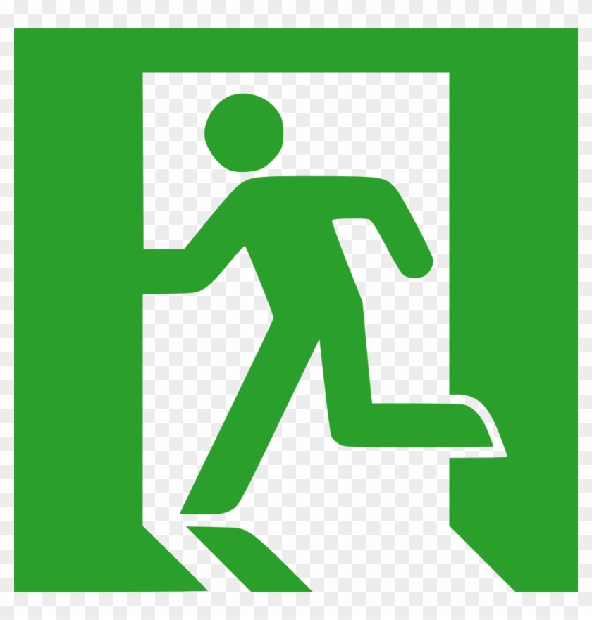 File - Sde-exitsign - Svg - Emergency Exit Sign Vector #251903