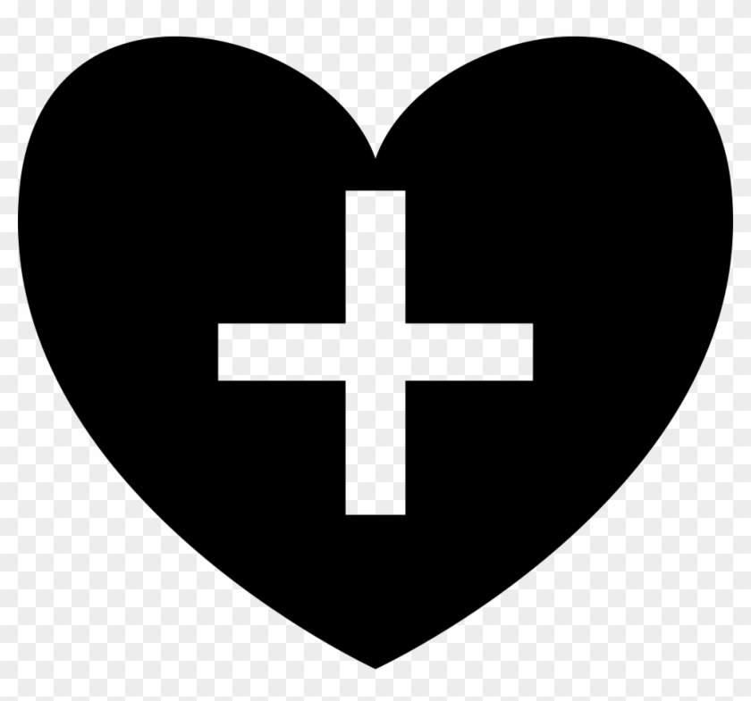 Positive Heart Symbol Shape With Plus Sign Comments - Heart With A Plus Sign #252038