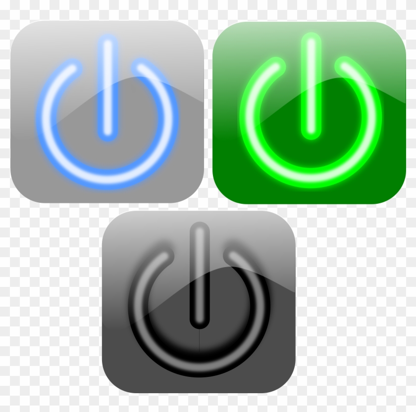 Turn Off Button Exit Buttons 1979px 573 - Power Button On Off Png #252063