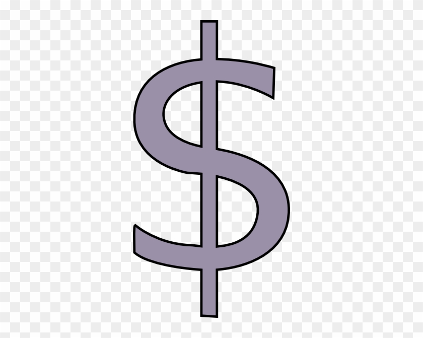 Grey Dollar Sign Clip Art - Dollar Sign Clip Art #252268