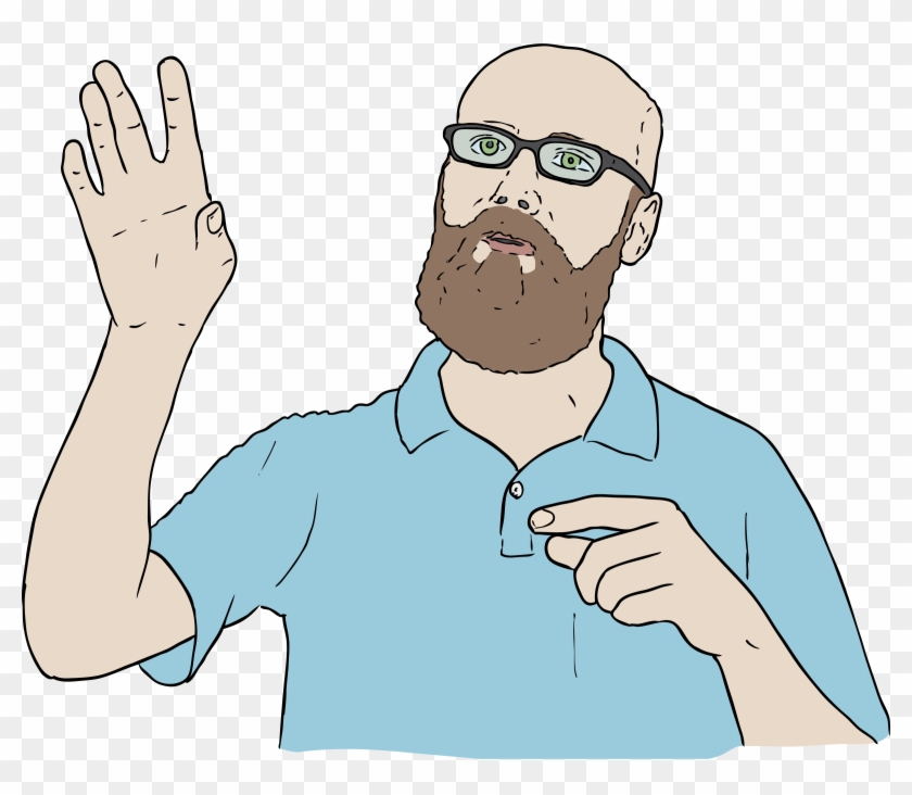 Lambert Hand Up Svg Vector File, Vector Clip Art Svg - Man Talking Clipart #252602
