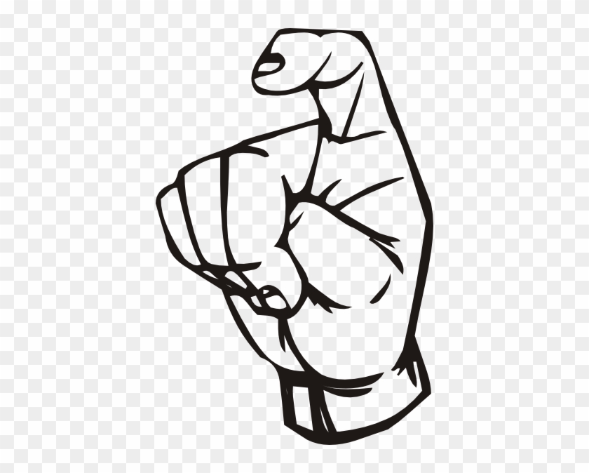 Sign Language X Clip Art Free Vector - R In Sign Language #252763