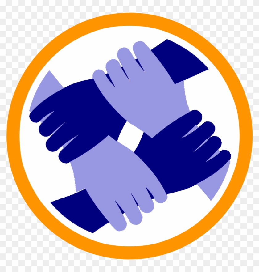 No One Way To Help Our Neighbors - Three People Handshake Png #252873