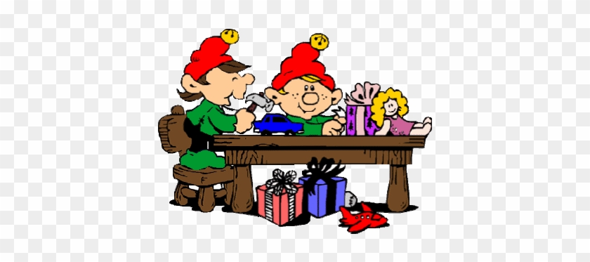 #toys Are One Of Santa's #elves Specialties They Work - Elves Making Toys Clipart #252980