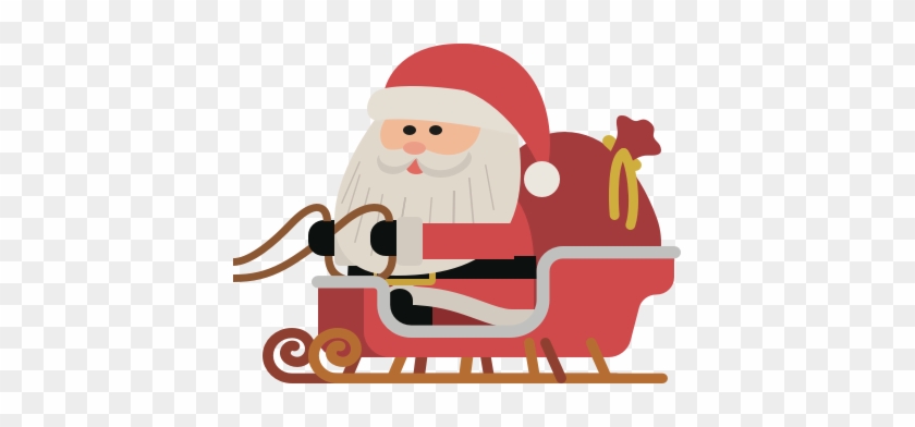 Santa On His Sleigh - Santa Claus #253014