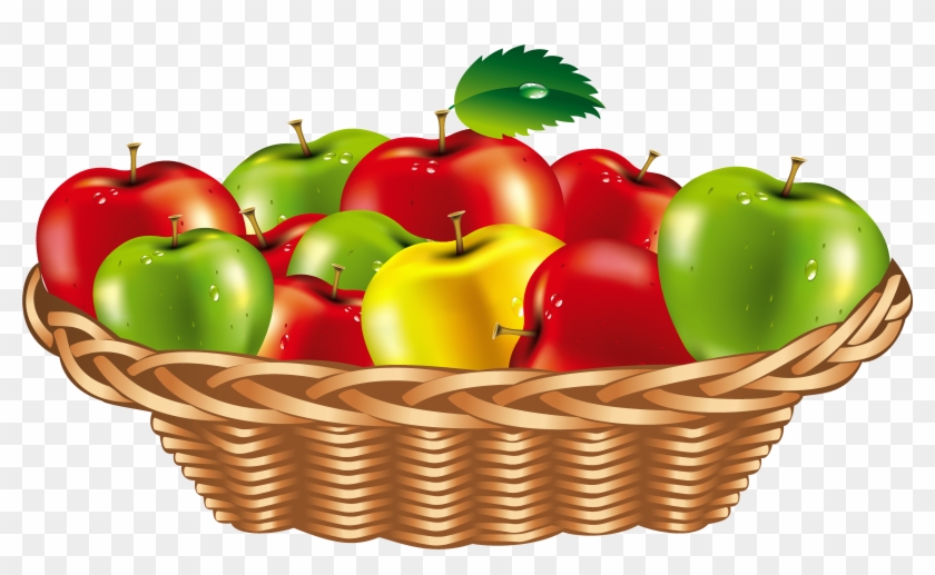 0, - Clip Art Basket Of Fruits #253709
